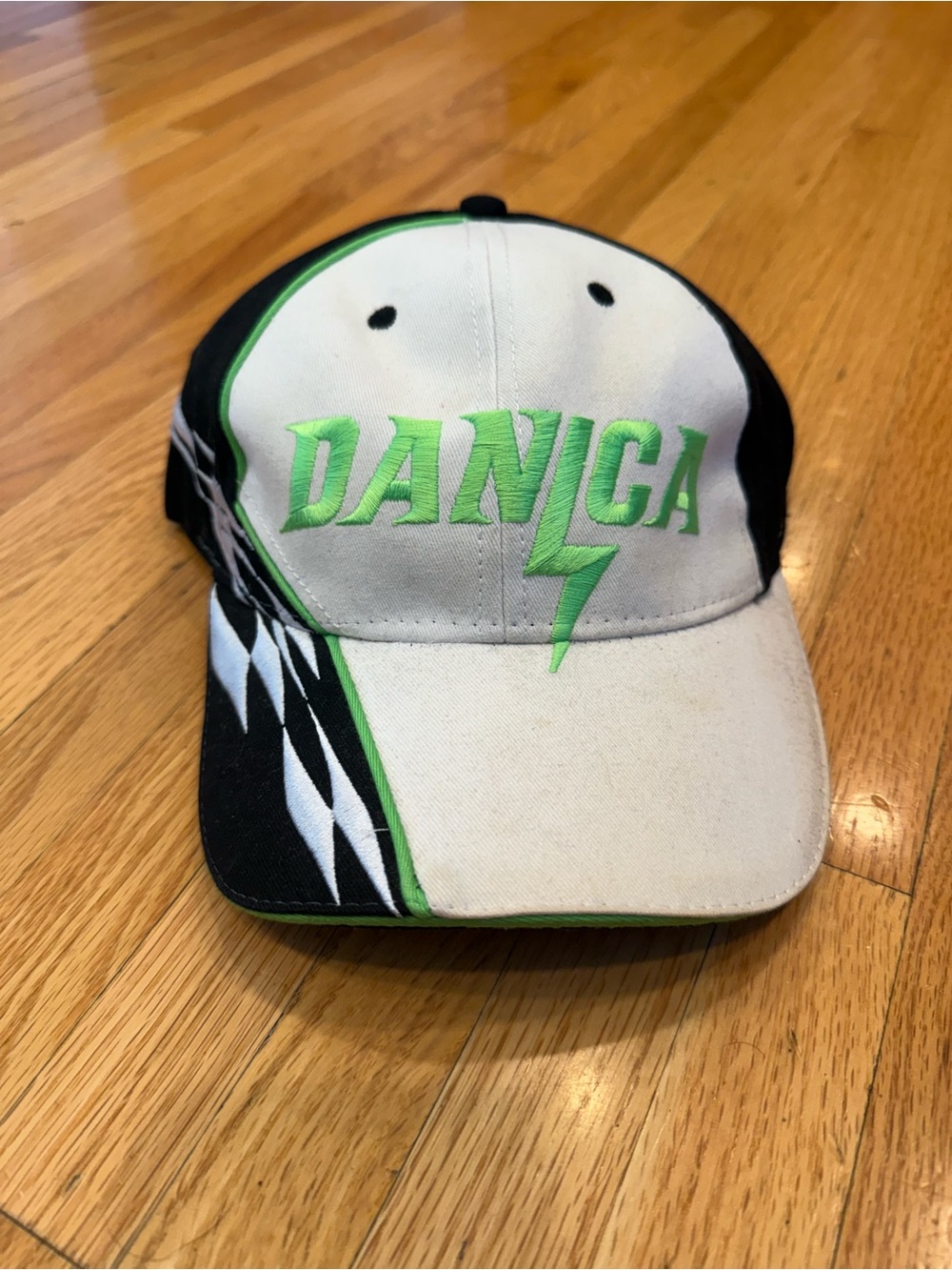 Danica Patrick Racing White, Black & Green Racing Hat